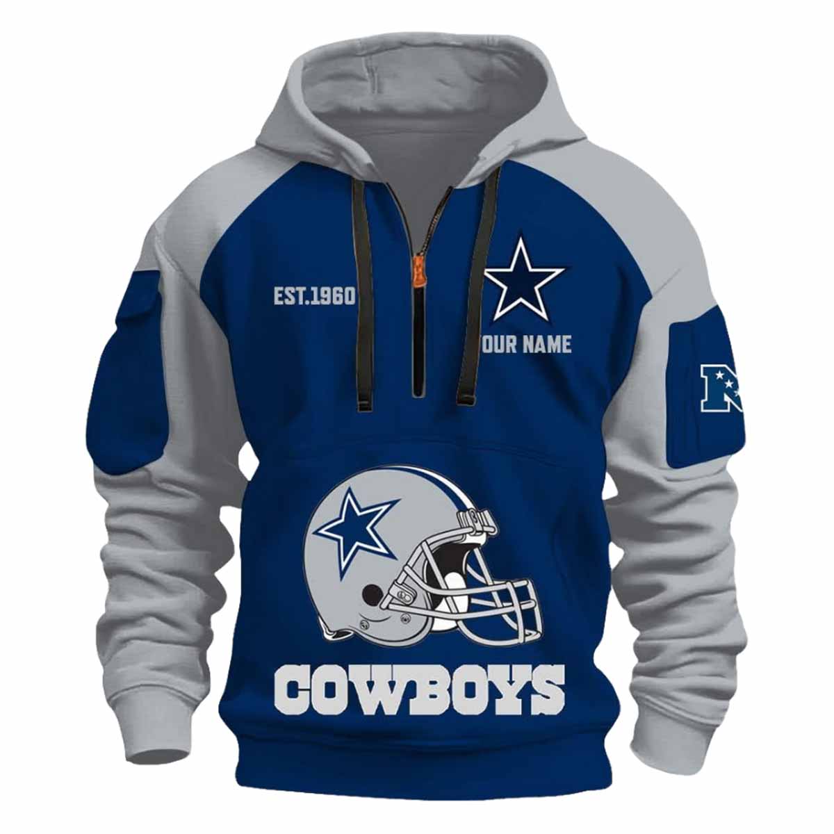 2025 Cowboys Est 1960 Quarter Zip Hoodie 2025 Cowboys Est 1960 Quarter Zip Hoodie