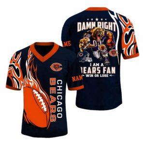 2025 Damn Right Im A Bears Fan Personalized Jersey 2025 Damn Right Im A Bears Fan Personalized Jersey