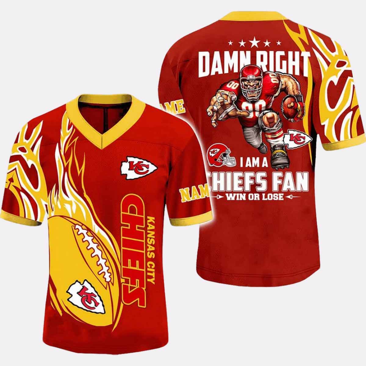 2025 Damn Right Iām A Chiefs Fan Personalized Jersey 2025 Damn Right Im A Chiefs Fan Personalized Jersey