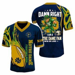 2025 Damn Right I’m A Fighting Irish Fan Personalized Jersey 2025 Damn Right I’m A Fighting Irish Fan Personalized Jersey
