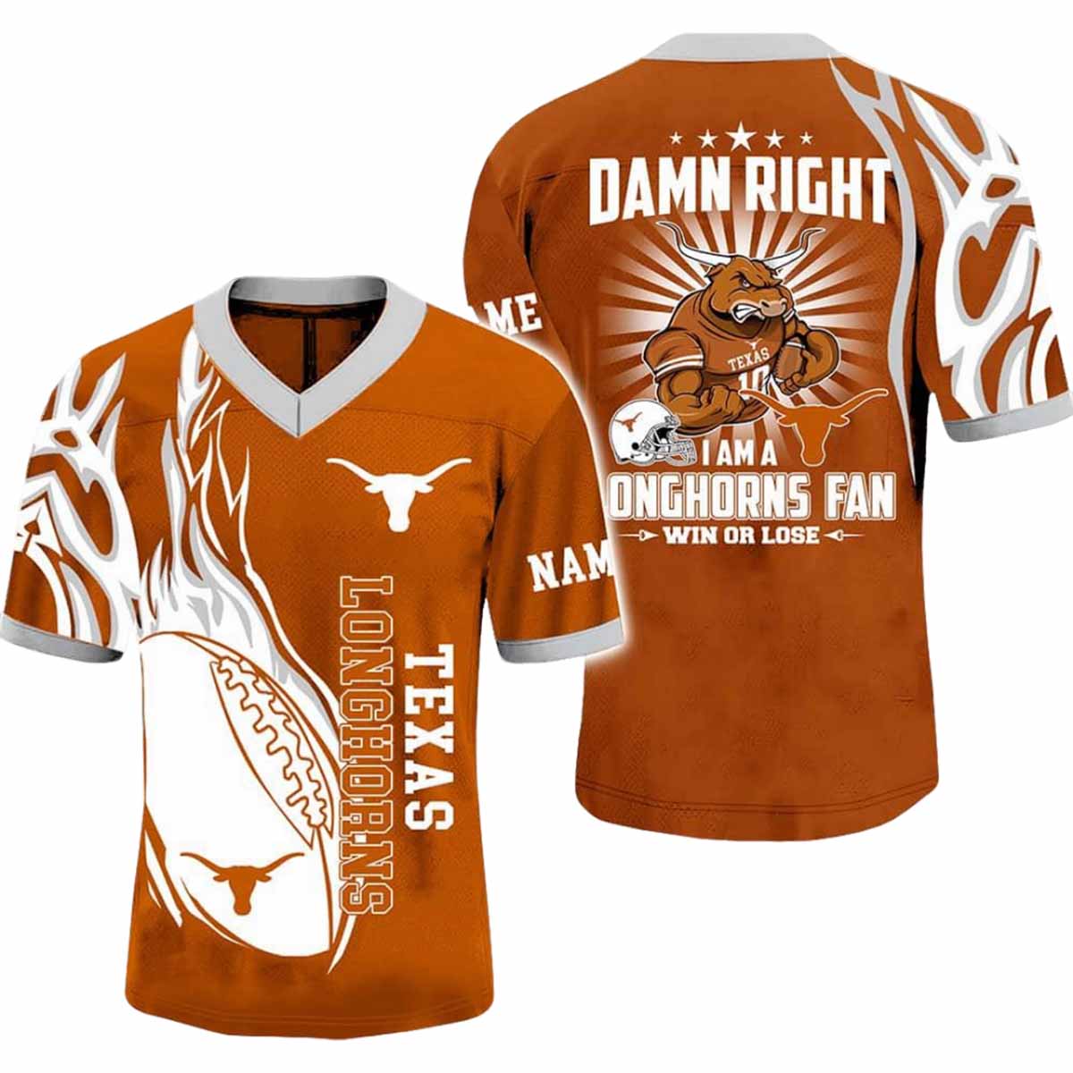 2025 Damn Right I'm A Longhorns Fan Personalized Jersey 2025 Damn Right I'm A Longhorns Fan Personalized Jersey