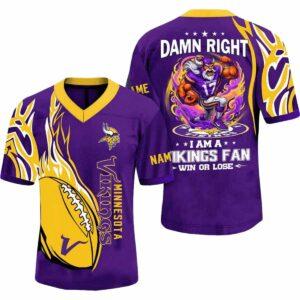2025 Damn Right Im A Vikings Fan Personalized Jersey 2025 2025 Damn Right Im A Vikings Fan Personalized Jersey 2025