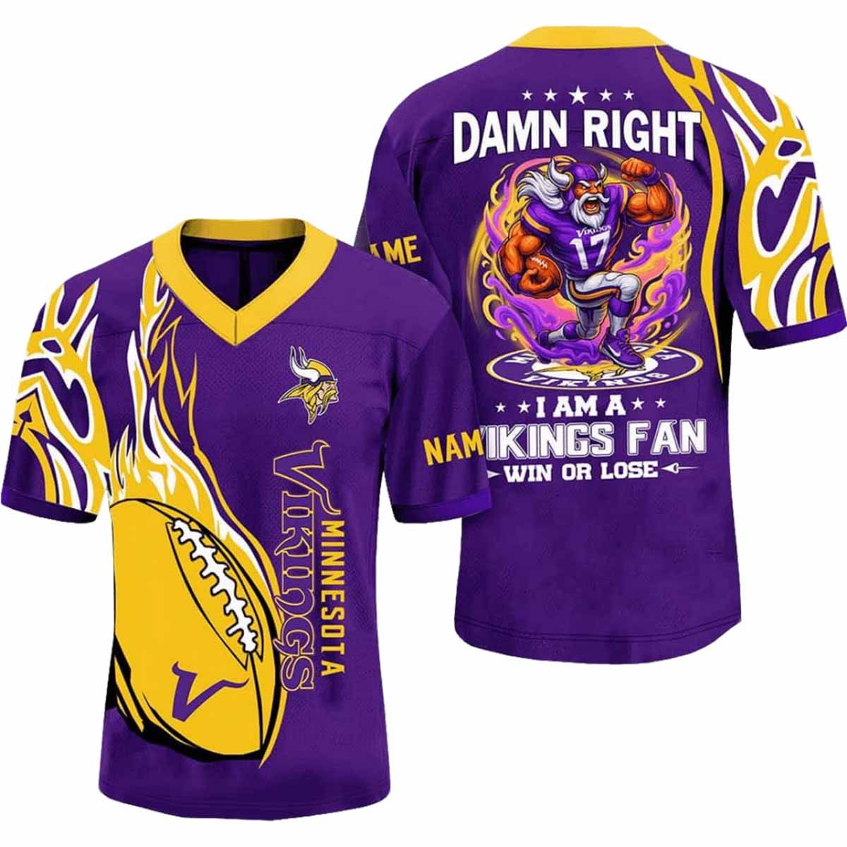 2025 Damn Right I’m A Vikings Fan Personalized Jersey 2025 2025 Damn Right Im A Vikings Fan Personalized Jersey 2025