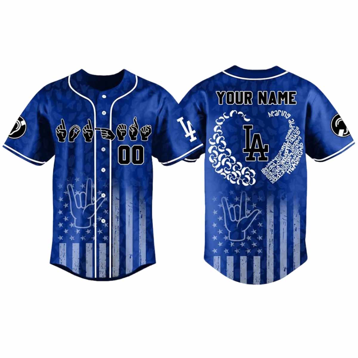 2025 Dodgers x Deaf And Hard of Hearing Awareness Day Celebration Baseball Jersey 2025 Dodgers x Deaf And Hard-of-Hearing Awareness Day Celebration Baseball Jersey