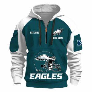 2025 Eagles Est 1933 Quarter Zip Hoodie 2025 Eagles Est 1933 Quarter Zip Hoodie
