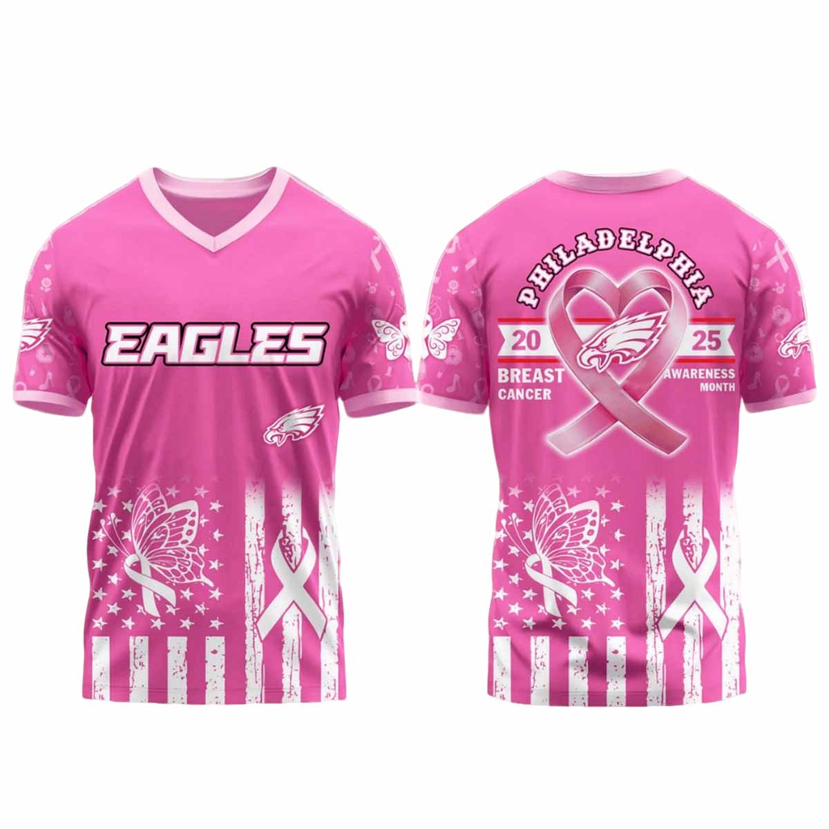 2025 Eagles x Breast Cancer Awareness Month Jersey 2025 Eagles x Breast Cancer Awareness Month Jersey