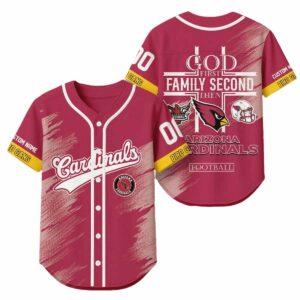 2025 God First Family Second Then Cardinals Football Jersey 2025 God First Family Second Then Cardinals Football Jersey