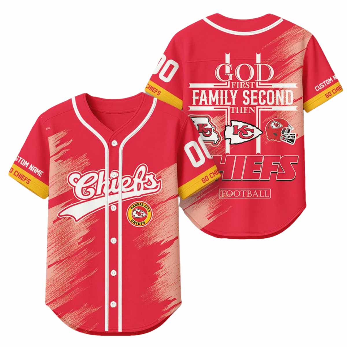 2025 God First Family Second Then Chiefs Football Jersey 2025 God First Family Second Then Chiefs Football Jersey