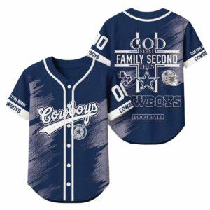 2025 God First Family Second Then Cowboys Football Jersey 2025 God First Family Second Then Cowboys Football Jersey