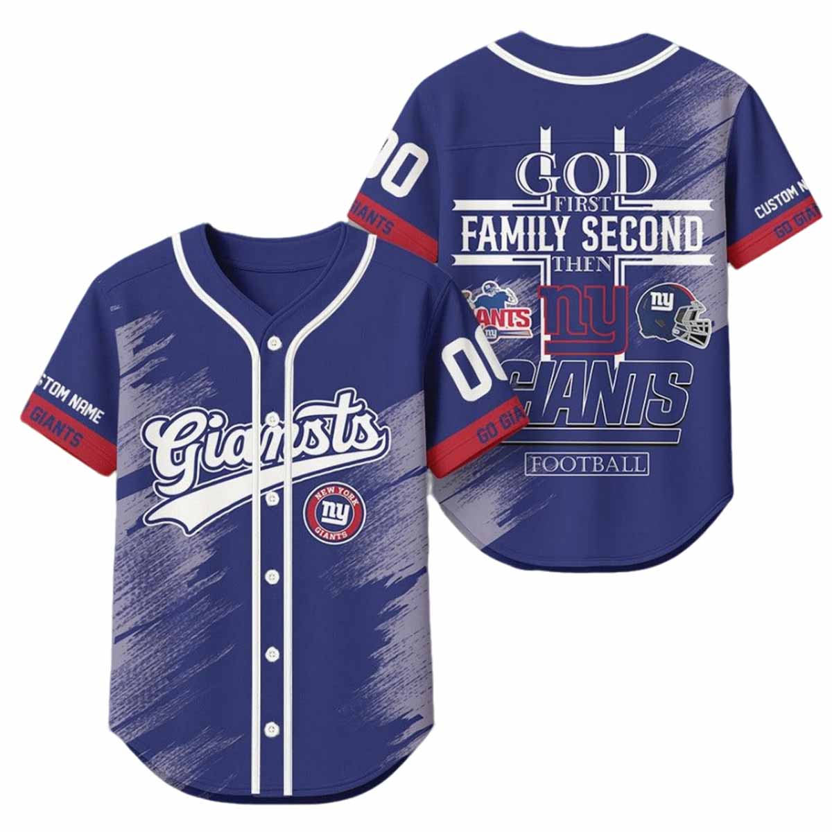 2025 God First Family Second Then Giants Football Jersey 2025 God First Family Second Then Giants Football Jersey