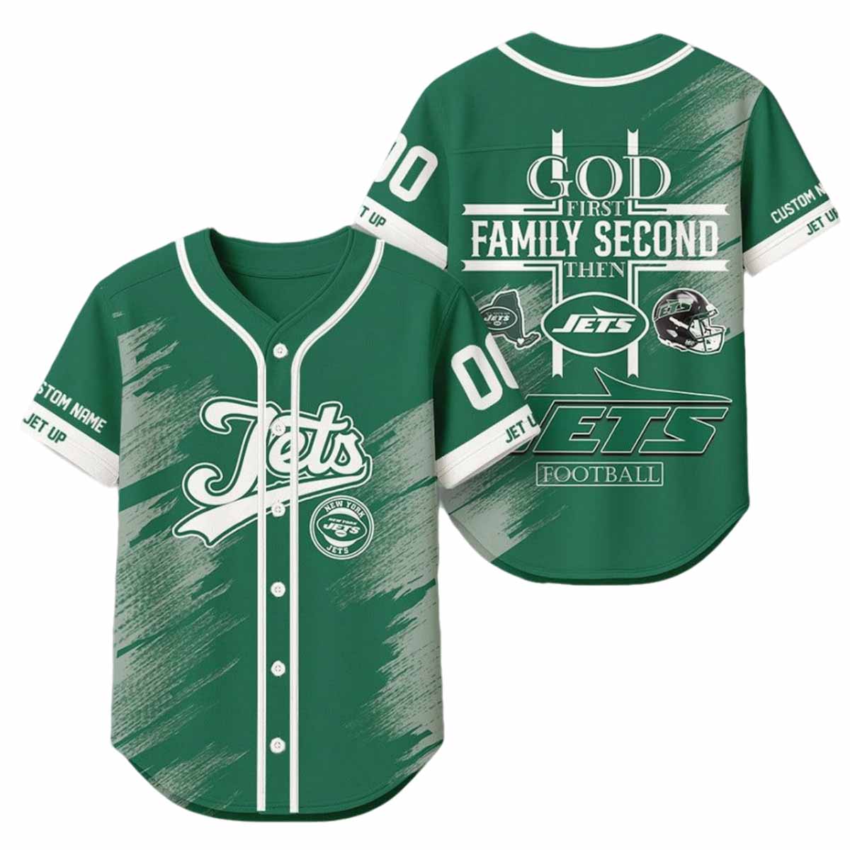 2025 God First Family Second Then Jets Football Jersey 2025 God First Family Second Then Jets Football Jersey