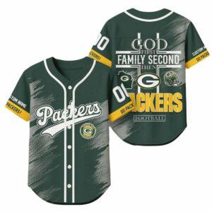2025 God First Family Second Then Packers Football Jersey 2025 God First Family Second Then Packers Football Jersey
