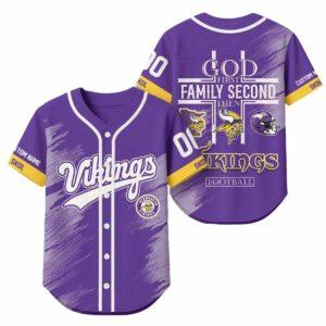 2025 God First Family Second Then Vikings Football Jersey 2025 God First Family Second Then Vikings Football Jersey