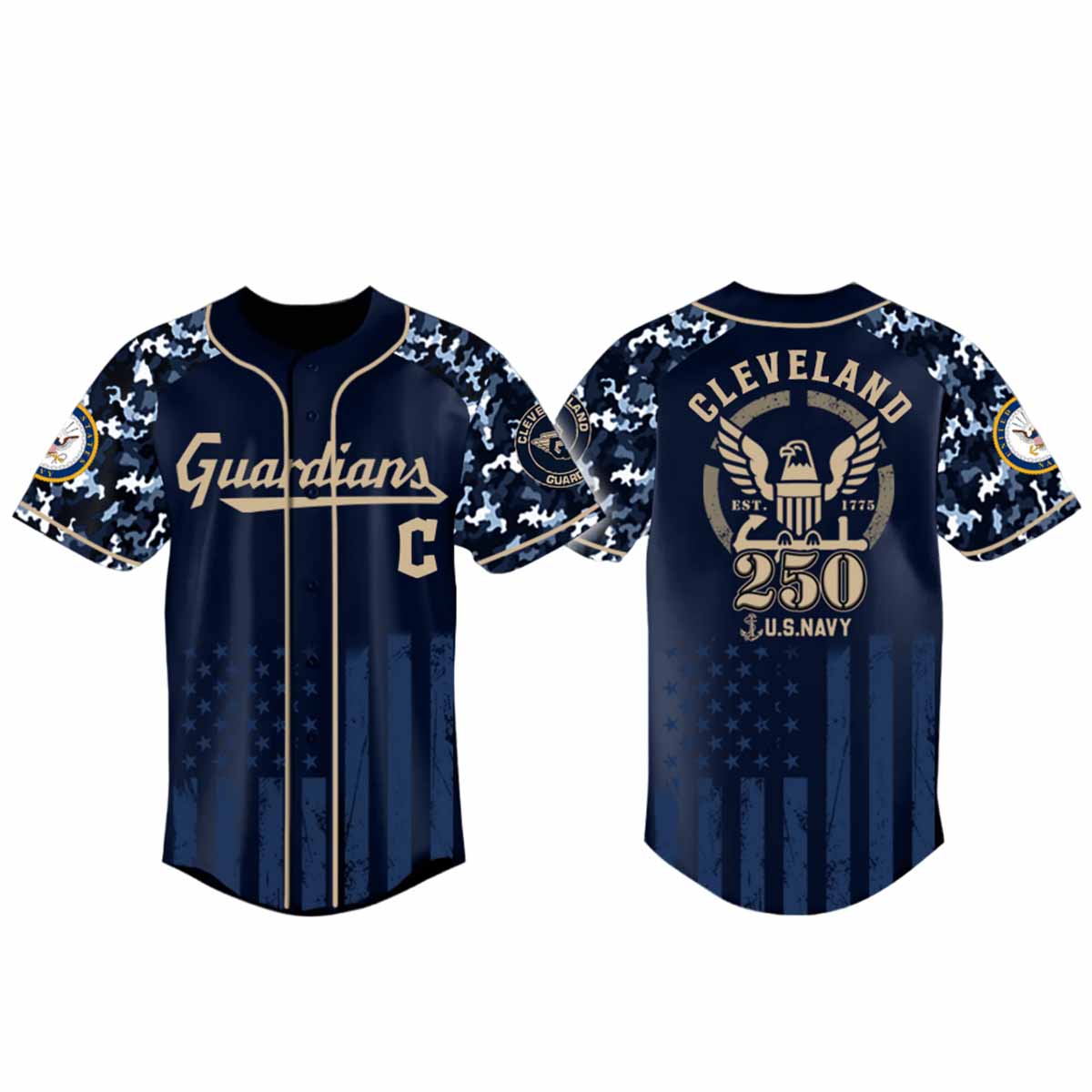 2025 Guardians US Navy 250th Birthday Celebration Jersey 2025 Guardians US Navy 250th Birthday Celebration Jersey