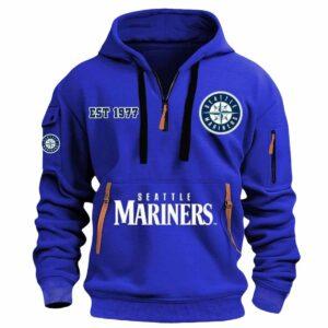 2025 Mariners Est 1977 Quarter Zip Hoodie 1 2025 Mariners Est 1977 Quarter Zip Hoodie