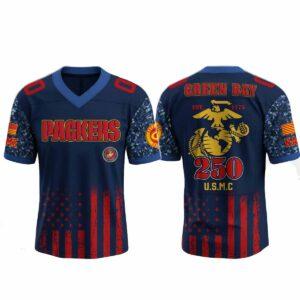 2025 Packers USMC 250th Birthday Celebration Jersey