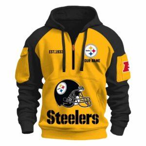 2025 Steelers Est 1933 Quarter Zip Hoodie 2025 Steelers Est 1933 Quarter Zip Hoodie