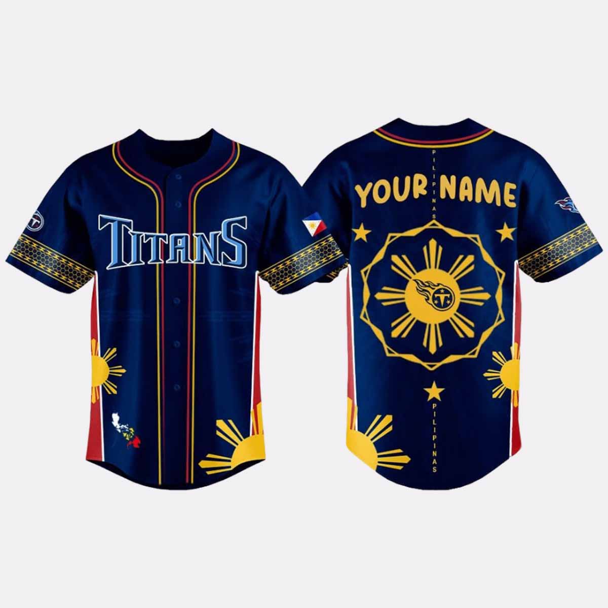 2025 Titans Celebrating Filipino Heritage Night Baseball Jersey 2025 Titans Celebrating Filipino Heritage Night Baseball Jersey