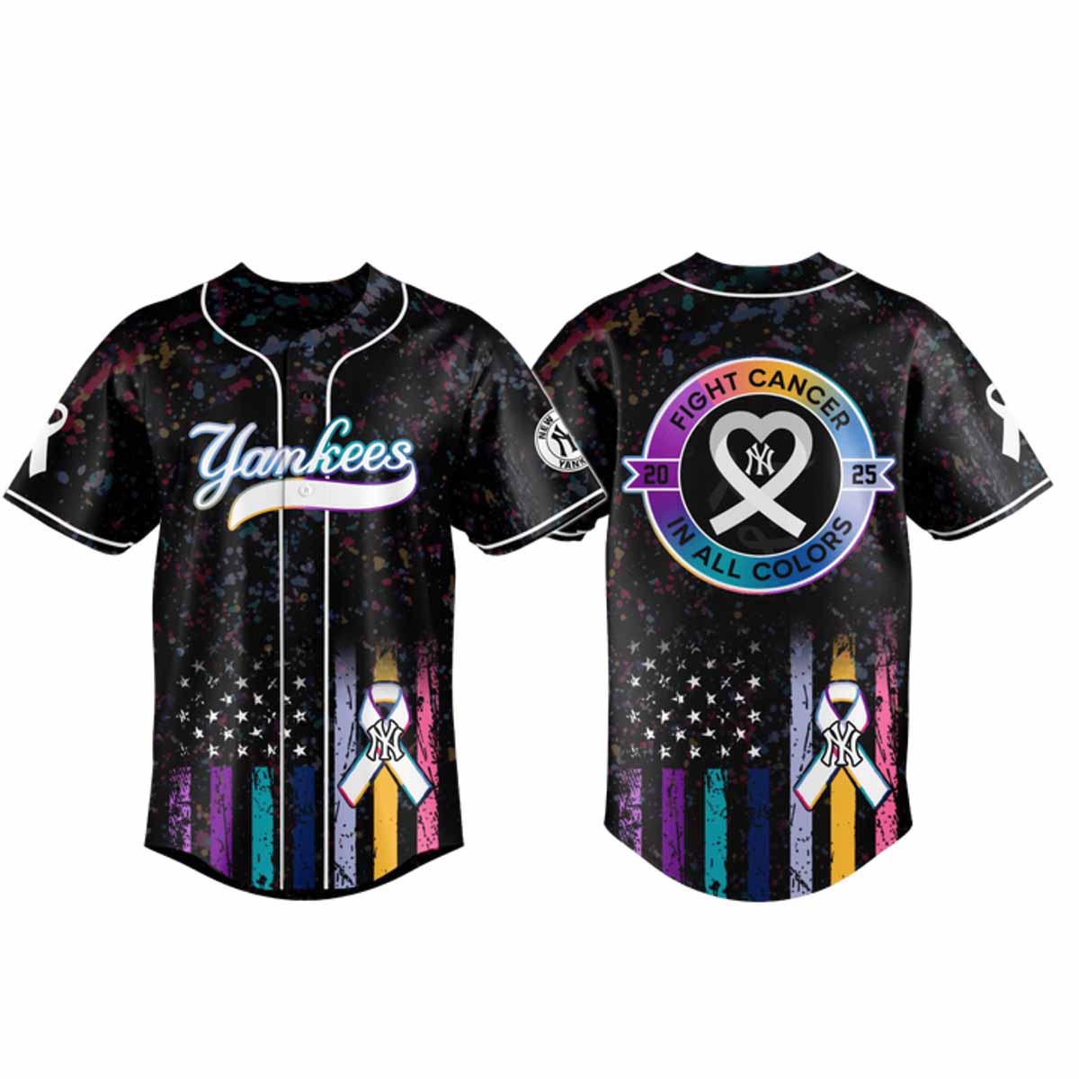 2025 Yankees Fight Cancer In All Colors Jersey 2025 Yankees Fight Cancer In All Colors Jersey
