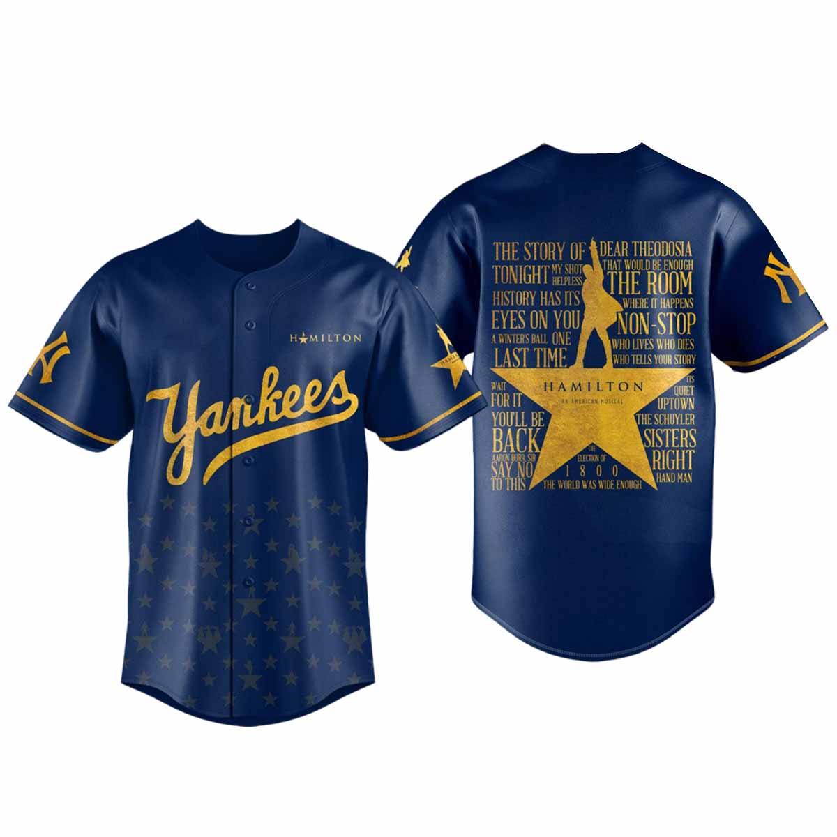 2025 Yankees x Hamilton Night Jersey 2025 Yankees x Hamilton Night Jersey