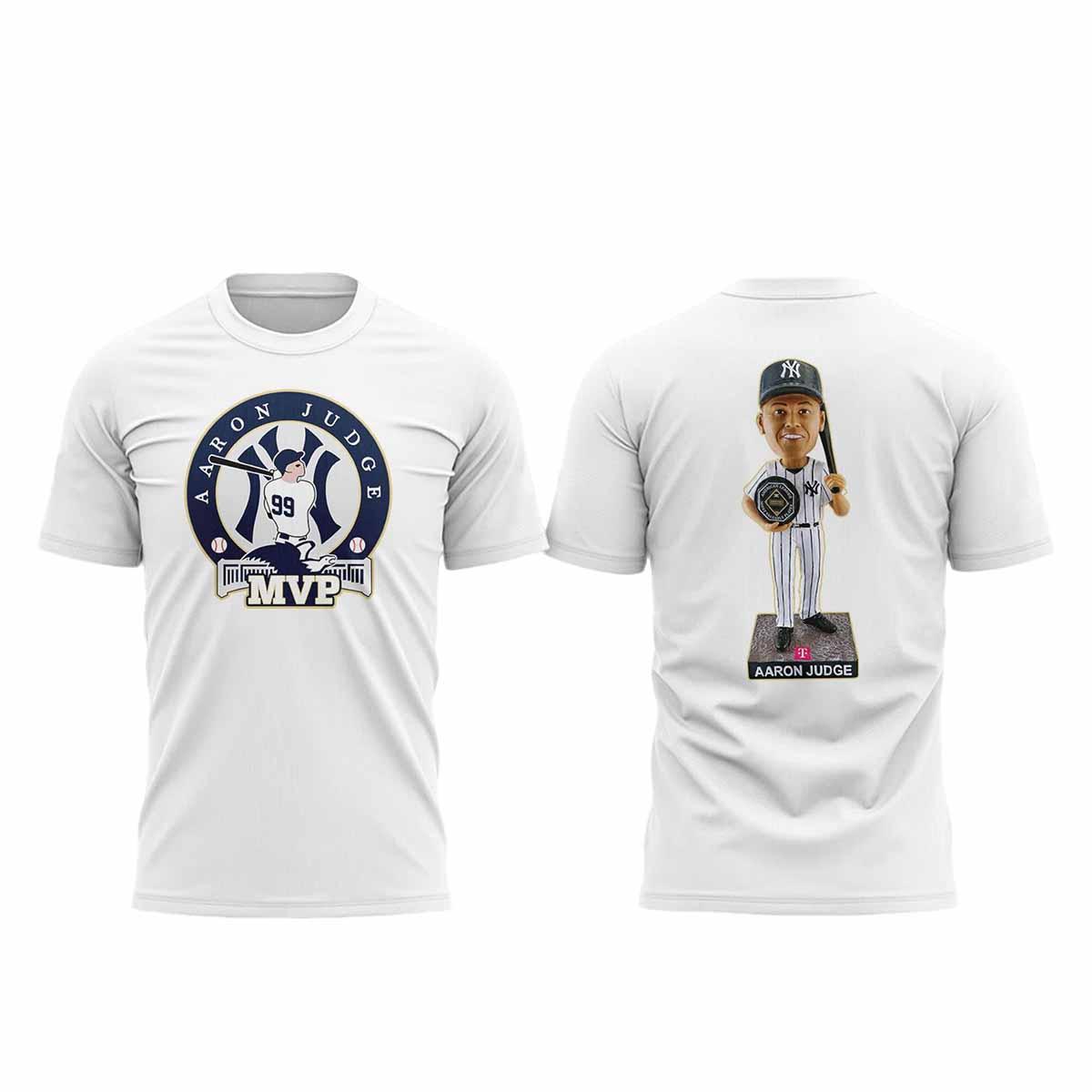 Aaron Judge MVP Bobblehead T Shirt 2025 Aaron Judge MVP Bobblehead T-Shirt 2025