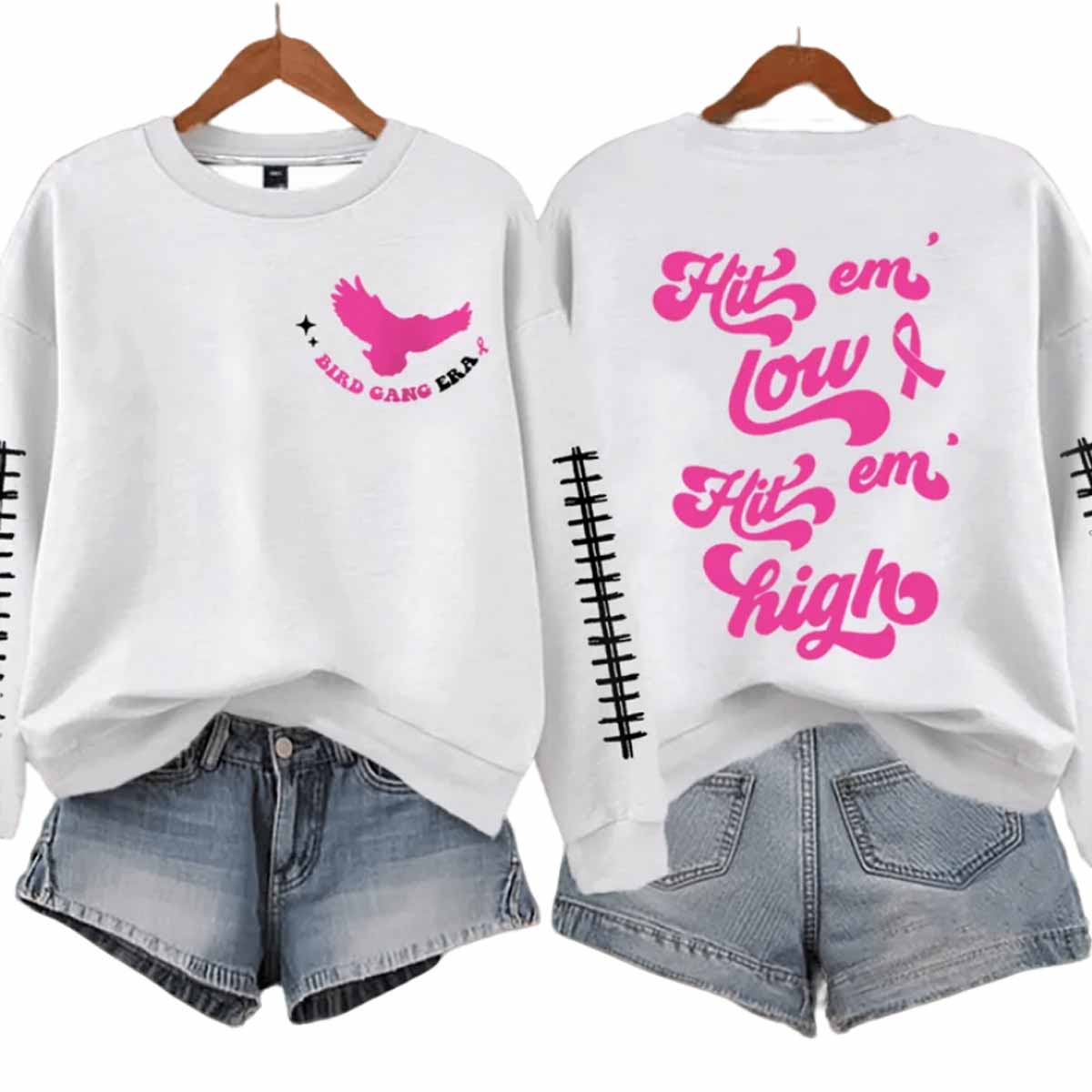 Bird Gang Era Hit Em Low Hit Em High Shirt Bird Gang Era Hit Em Low Hit Em High Shirt