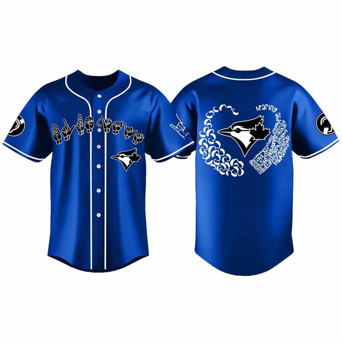 Blue Jays Deaf And Hard of Hearing Awareness Day 2025 Jersey Blue Jays Deaf And Hard of Hearing Awareness Day 2025 Jersey