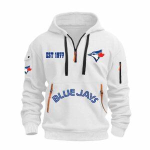 Blue Jays Est 1977 Quarter Zip Hoodie 2025 Blue Jays Est 1977 Quarter Zip Hoodie 2025