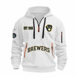 Brewers Est 1969 Quarter Zip Hoodie 2025 Brewers Est 1969 Quarter Zip Hoodie 2025