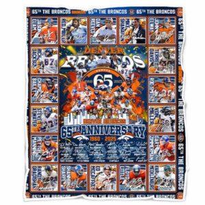 Broncos 65th Anniversary 1960 2025 Blanket