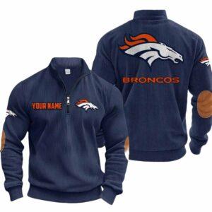 Broncos Collar Half Zip Personalized 2025