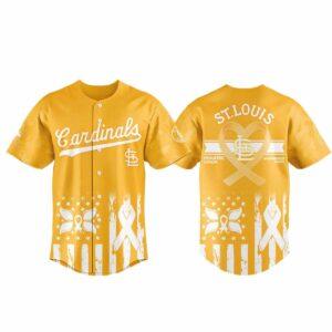 Cardinals Pediatric Cancer Awareness Day Jersey 2025