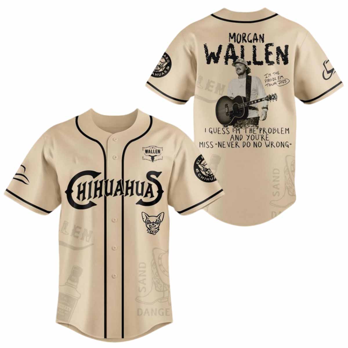 Chihuahuas Morgan Wallen Tour 2025 Jersey Chihuahuas Morgan Wallen Tour 2025 Jersey