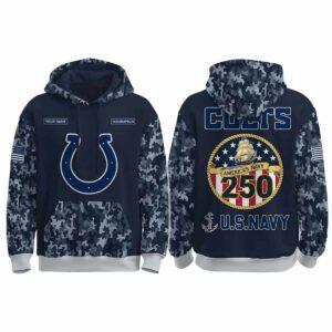 Colts US Navy 250th Birthday Celebration Night Game 2025 Hoodie