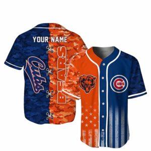 Cubs x Bears Personalized Camo Jersey Cubs x Bears Personalized Camo Jersey