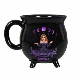 Custom Cartoon Witch Cauldron Coffee Mug Custom Cartoon Witch Cauldron Coffee Mug