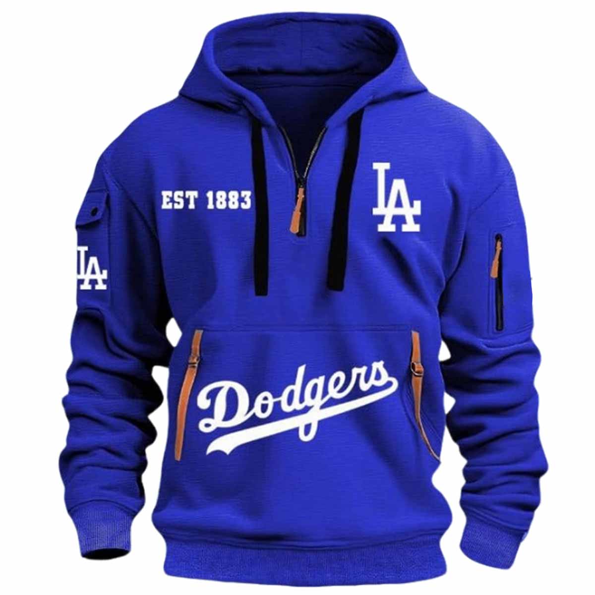 Dodgers Est 1883 Quarter Zip Hoodie 2025 Dodgers Est 1883 Quarter Zip Hoodie 2025