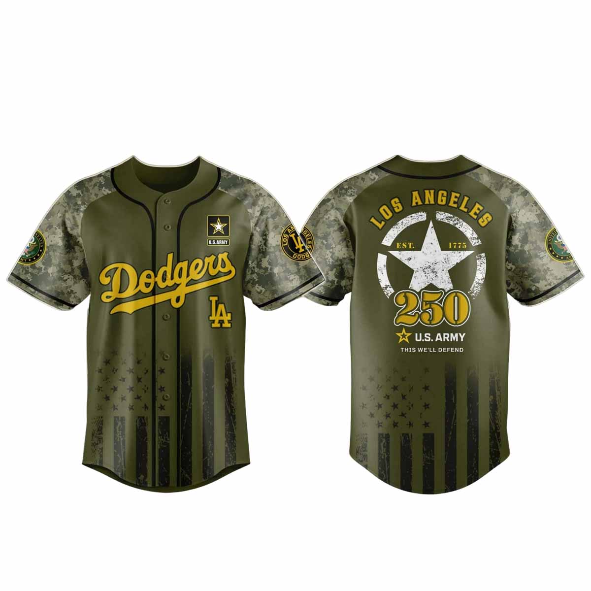 Dodgers US Army's 250th Birthday Celebration Jersey 2025 Dodgers US Army's 250th Birthday Celebration Jersey 2025