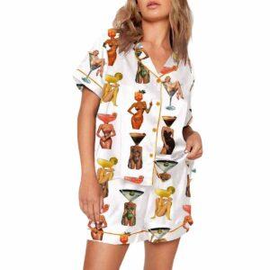 Espresso Martini Satin Pajama Set Espresso Martini Satin Pajama Set