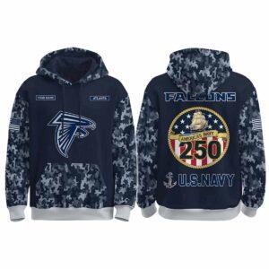 Falcons US Navy 250th Birthday Celebration Night Game 2025 Hoodie