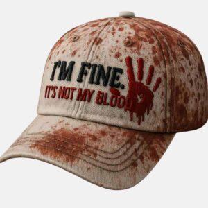 I’m Fine It’s Not My Blood Halloween Hat