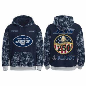 Jets US Navy 250th Birthday Celebration Night Game 2025 Hoodie Jets US Navy 250th Birthday Celebration Night Game 2025 Hoodie