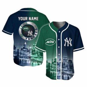 Jets x Yankees Skyline Personalized Jersey 2025 Jets x Yankees Skyline Personalized Jersey 2025