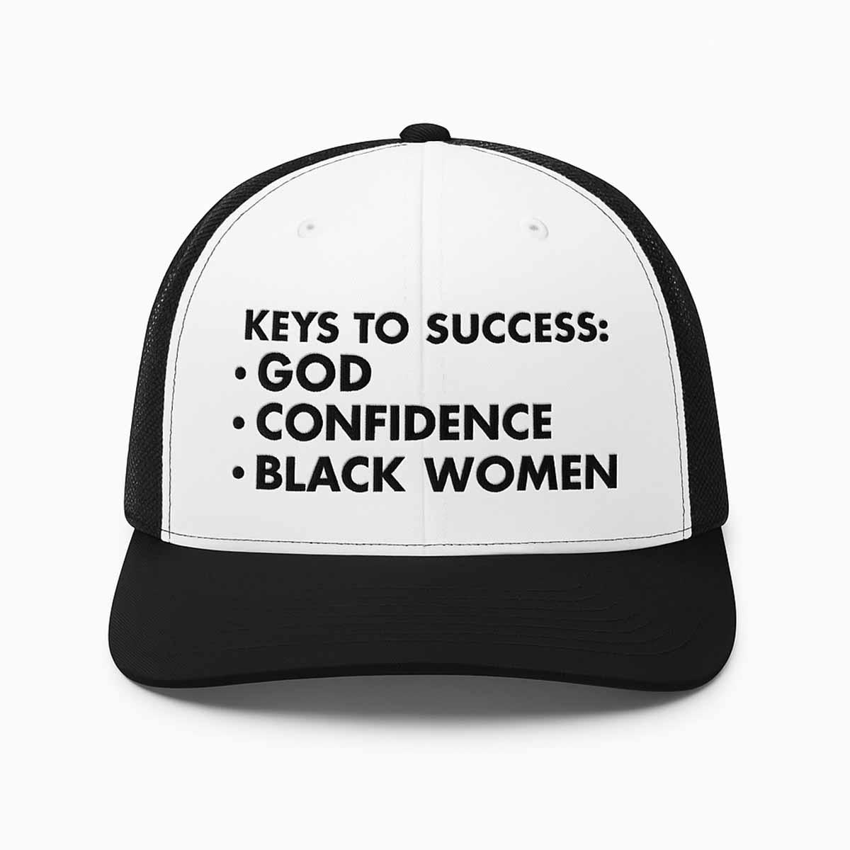Keys To Success God Confidence Black Women Hat Keys To Success God Confidence Black Women Hat