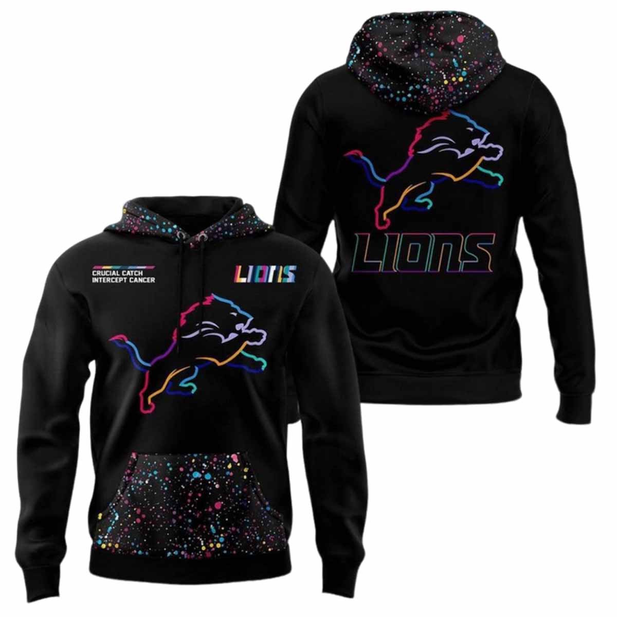 Lions Crucial Catch 2025 Hoodie Lions Crucial Catch 2025 Hoodie