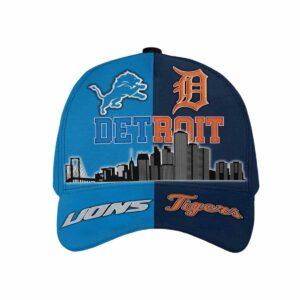 Lions Tigers Teams Detroit Skyline Classic Cap Lions Tigers Teams Detroit Skyline Classic Cap