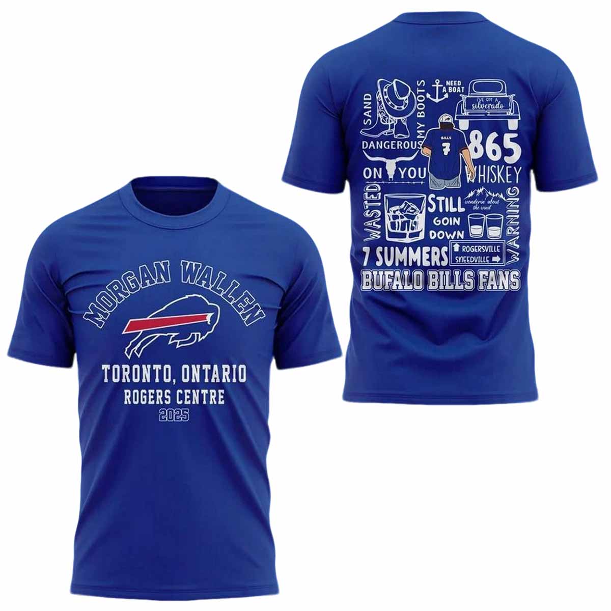 Morgan Wallen x Bills T Shirt 2025 Morgan Wallen x Bills T-Shirt 2025