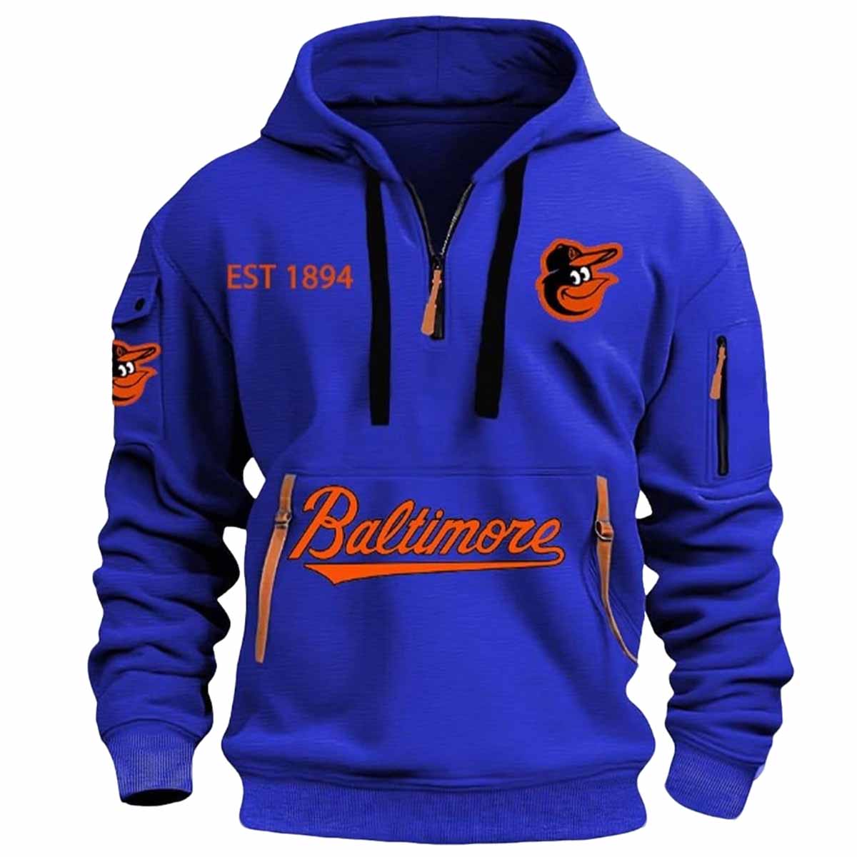 Orioles Est 1894 Quarter Zip Hoodie 2025 Orioles Est 1894 Quarter Zip Hoodie 2025