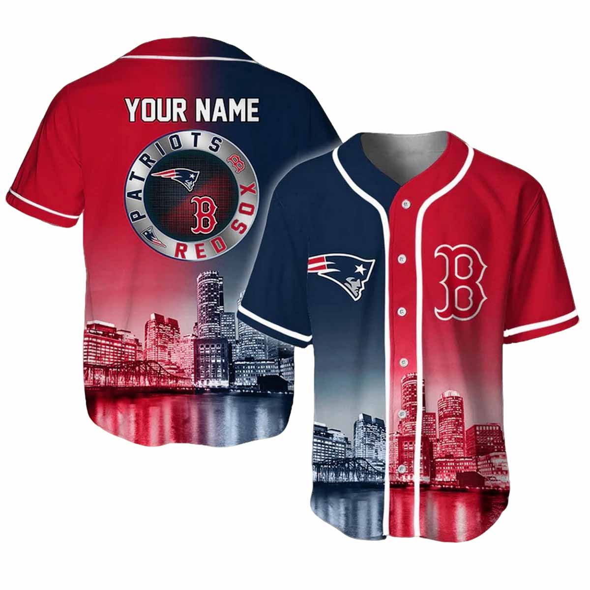 Patriots x Red Sox Baseball Jersey 2025 Patriots x Red Sox Baseball Jersey 2025
