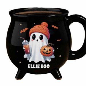 Personalized Cute Ghost Cauldron Mug Personalized Cute Ghost Cauldron Mug